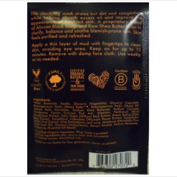 4 Shea Moisture African Black Soap Clarifying Mask - Picture 3 of 5